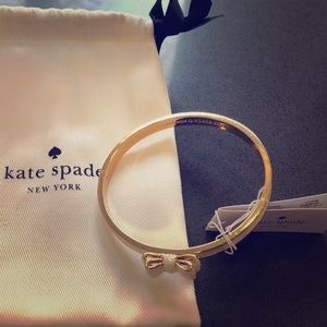 Kate Spade Moon River Opal Glitter Bow Bangle NWT